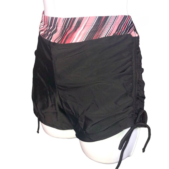 Pink & Black Striped Tankini Swimsuit Two Piece SIZE M Swimming Suit - Picture 5 of 5